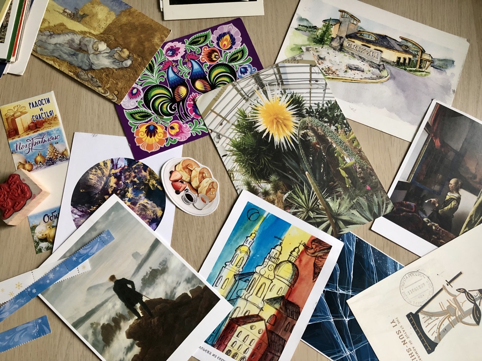 Искусство на открытках из разных стран